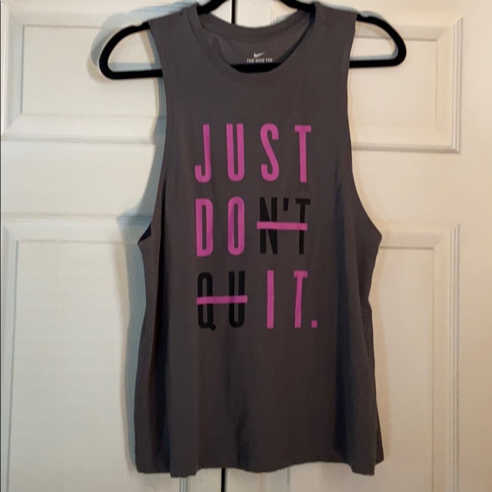 Grey Nike tank top
